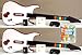 2 NEW WIRELESS Double Guitar Hero Game Controllers + NEW PS3 Band Hero Video Game Rock Band Music Bundle