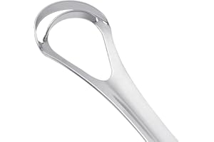 G.CATACC Metal Tongue Scraper for Adults & Kids, Stainless Steel Tongue Cleaner Scrubber for Oral Care - Reduce Bad Breath