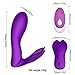 Wearable Wireless Remote Control Clitoris and G-Spot Stimulator, Clitoral Dildo Silicone Vibrators for Adult, Rechargeable Waterproof Vibrate Masturbation G Spotter Stimulator ... (Purple)