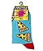 OoohGeez! Women's Novelty Pizza Crew Socks, Funny Crazy Silly Socks, Cool Fun Cotton Socks, Pizza Party, Size 5-10