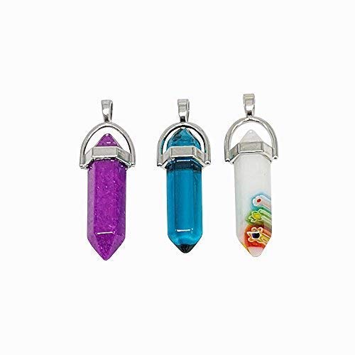 2 Chenkou+Craft+Assorted+Gemstone+Pendants