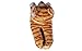 Happy Feet Slippers Tabby Cat Animal Slippers for Adults and Kids, Cozy and Comfortable, As Seen on Shark Tank (Large)