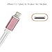 iPhone 7 Adapter, Lightning to 3.5mm Audio Adapter, ADABUNNY 2 in 1 Lightning Charger and 3.5mm Earphones Jack Cable for Apple iPhone 7 7 Plus 6S 6 iPod iPad - Support iOS 10.3 or Later (Rose Gold)