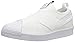 adidas Originals Women's Superstar Sneaker, White/White/Core Black (Slip-On), 6