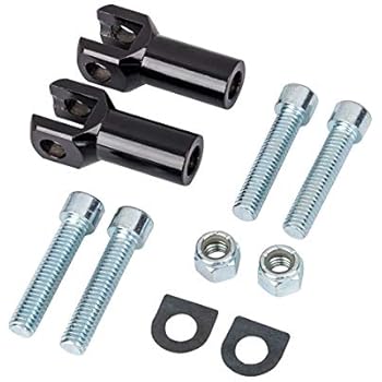 Passenger Foot Peg Supports Mounts Clevis Kits Fits For Harley Davidson Softail 2000-2006(Black)