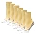 Thirty48 Women’s No Show Loafer Socks, Boat Shoe Liners with Non Slip Grip (One Size (6-9), White(6 Pairs))