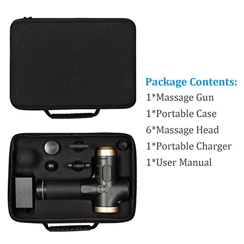 MASWATER Massage Gun Percussion Massager Portable Handheld Deep Multifunctional Muscle Massager 20 Speeds Helps Relieve Muscle Soreness and Stiffness Personal Massage Device