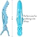 The Hair Shop Shark Clip | Enhanced Croc Crocodile Alligator Grip Clip (2nd Generation) | Sectioning Tool for Women | US Patented | Professional Salon Quality - Made In Korea (10 Pack) (Sky Blue)