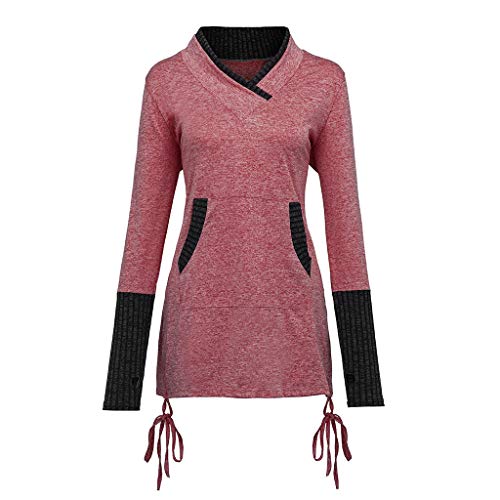 image for YKARITIANNA Shirt YKARITIANNA Women's Cozy Cowl Neck Space Dye Activew