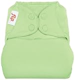 Flip Hybrid Reusable Cloth Diaper Cover with Adjustable Snaps and Stretchy Tabs - Fits Babies from 8 to 35+ Pounds (Grasshopper)