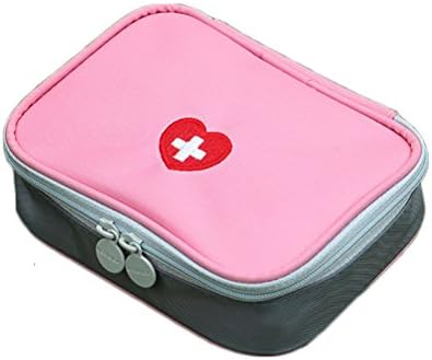 Alisagoo Empty First Aid Bag Storage Pouch Waterproof Medical Organizer Emergency Survival Outdoor (Pink)