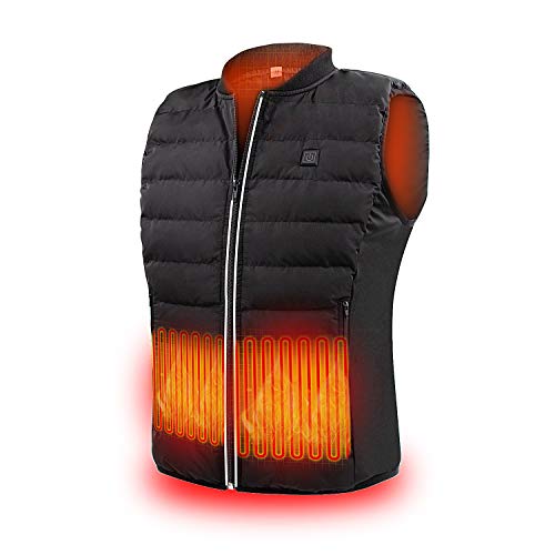ZLTFashion 5V Heated Vest USB Charging Electric Lightweight Heating Clothing Size Adjustable Warm Vest Washable Heated Jackets for Men & Women Hunting Motorcycle Camping (Battery Not Included)