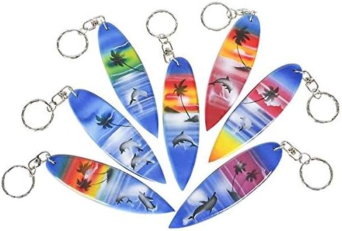 Wooden Surfboard Keychain (1 dz)