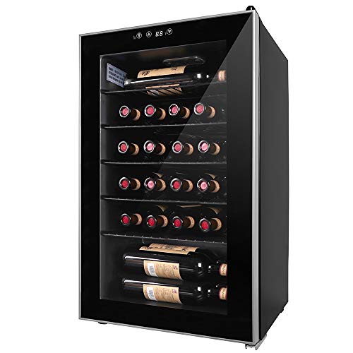 Northair 24 Bottle Wine Beer Cooler Compressor Refrigeration, Under Counter Wine Cellar with LCD Temperature Control, Double-layered Glass Door, Quiet Operation - perfect for home/business/dorm room - Thumbnail 7