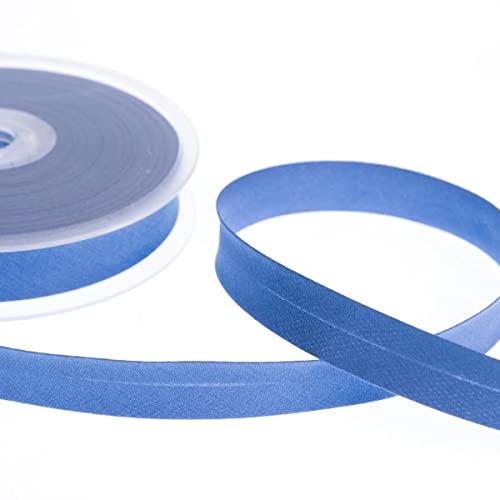 Realm Bias Binding Centre Fold Polycotton 18mm/30mm 5 Metres (Denim, 30mm)