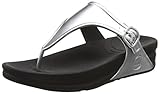 FitFlop Women's Superjelly Wedge Sandal, Silver, 10