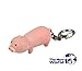 Pink PIG KEYCHAIN Key Ring Safety LED Light Finder Flashlight With OINKING sound