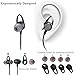 Bluetooth Headphones 4.2 Wireless Sports Earphones HD Stereo Sweatproof Earbuds Magnetic Connection Headset for Gym Running Workout,Built-in Mic,Battery up to 10 Hours Playtime,JWAIT,Gray