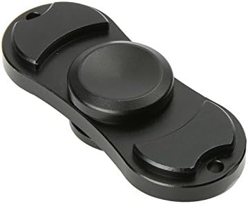 SpinnerGuys EDC Spinner Fidget Metal Toy For ADD, ADHD, Anxiety, and Autism Adult Children,Aluminum-Black