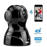 Ylife Baby Pet Monitor Camera, 1080P HD WiFi Home Security Camera with 2 Way Audio Indoor, Wireless IP Surveillance Camera-Night Vision,Motion Detection, Compatible with Alexa-Black