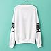 Towallmark Fashion Europe Womens Ethnic Print Blouse Hoodie Sweat Sweatshirt (M)