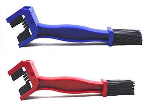 MOTO4U Motorcycle & Bike Universal Chain Grunge Cleaning Brush/Tool For Honda Kawasaki Suzuki Yamaha DirtBike MX Steet Sport Off-Road Motorcycles ATVs Quad Bicycles (2 PACK)