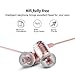 BYZ Earbuds, In-Ear Metal Bass Earphones, with Microphone Noise Isolating Headphones, Comfort Fit for iPhone 6 Samsung Android Smartphones Xbox Laptop iPad (Rose Gold)