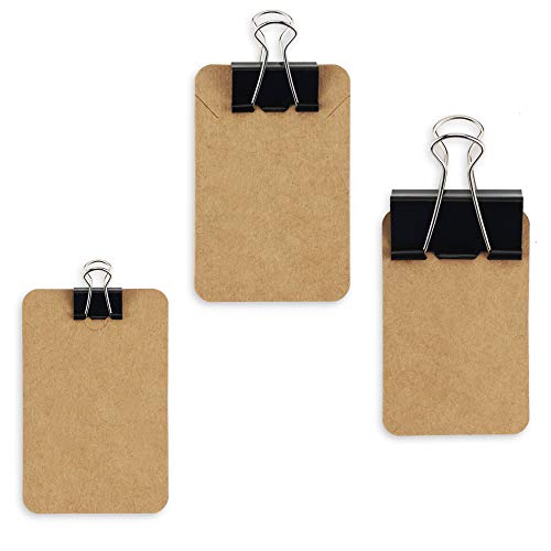 Neworkg 130 Pcs Binder Clips + 50 Pcs Bonus Paper Clips, Assorted 6 Sizes Paper Clamps, Black Metal Fold Back Clips with Box for Office, School and Home Supplies - Thumbnail 2