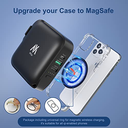 MYao Wireless Power Bank, 15W Wireless Portable Phone Charger