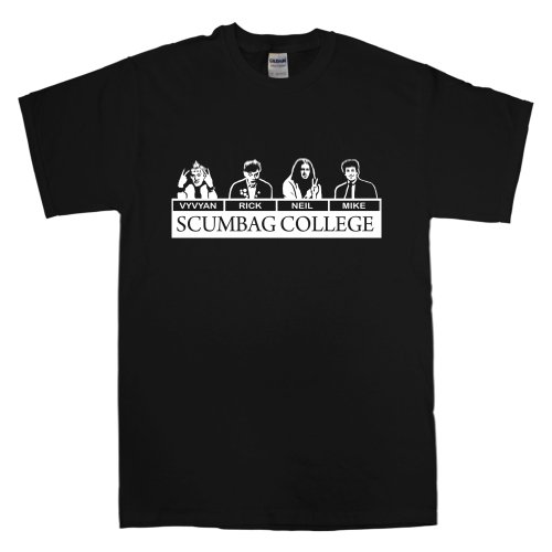 Mens T Shirt - Scumbag College - Black - XL