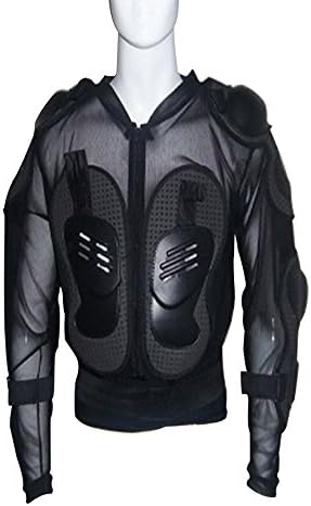 Motorcycle Motorcross Bike Guard Protector Adults Youth Kids Body Aromor Black/Red NES002 Black XXXL