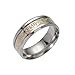 SUNSCSC Vintage Jesus Cross Band Rings for Men Women Luminous Stainless Steel Glow in The Dark