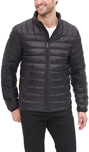tommy hilfiger men's black jacket