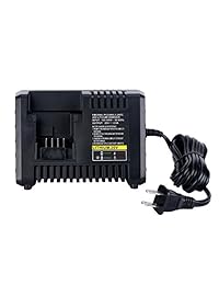 Biswaye BDCAC202B   Cargador de batería de litio para Porter Cable y Stanley (20 V, 20 V, batería de iones de litio y 2 unidades, 20 V, máx. 4 Ah, batería de repuesto para Black & Decker LBX4020)