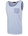 COOFANDY Men's Jersey Tank Top Casual Patchwork Sleeveless Shirt with Pocket