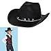 Dazzling Toys Kids Cowboy Hat – Cool Black Hats for Cowgirls & Cowboys, Unisex Fashion & Pretend Play Costume Accessories For Boys & Girls, Western Cap For Kids Dress Up, Christmas & Birthday Gift