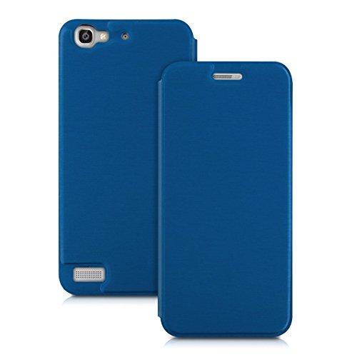 kwmobile Practical and chic FLIP COVER case for Huawei GR3 / P8 Lite SMART in blue