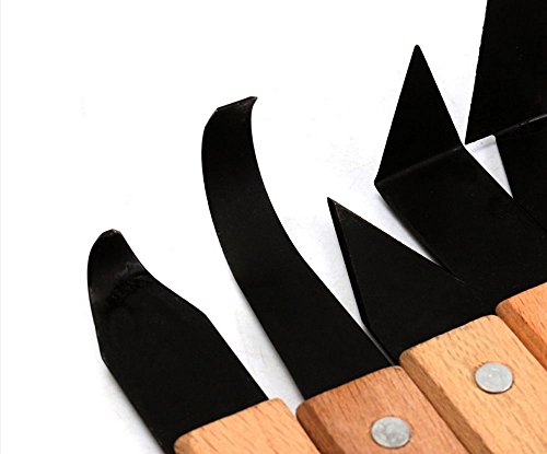 Lautechco 8 in 1 Wooden Handle Pottery Wheel Ceramic Tools Pottery Craft Carving Shaping Trimming Tools - Thumbnail 4