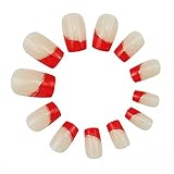 Coscelia Pre-design Acrylic False Nails Tips Glittery Fake Nails 3D DIY french Rhinestone Nail Art Decoration