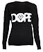 Womens Dope Sweater Jumper Top (4/6 (UK8/10), BLACK)