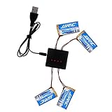 4pcs 3.7V 400mAh Li-po JJRC H31 Quadcopter Battery + 4 In 1 X4 RC Quadcopter Battery Charger