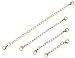 Areke Necklace Extensions Chain - Stainless Steel Bracelet Extender Set Of 8 Jewelry Gold Silver