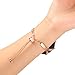 TRUMiRR for Fossil Gen 4 Q Venture HR Women Bands, 18mm Jewelry Bangle Watchband Rose Gold Stainless Steel Strap Feminine Cuff Bracelet for Fossil Gen 3 Q Venture LG Watch Style