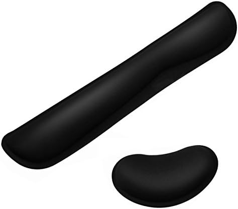 FoxSyth Memory Foam Non Slip Mouse Pad and Keyboard Wrist Rest Support For Working and Gaming,Laptop,Computer &amp; Mac - Durable &amp; Lightweight &amp;Comfortable For Pain Relief &amp; Easy Typing