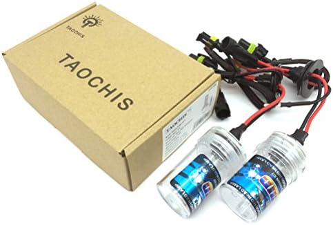 Taochis HID Xenon Replacement Bulbs "All Sizes and Colors" H1 5000K x1 pair-1 Year Warranty
