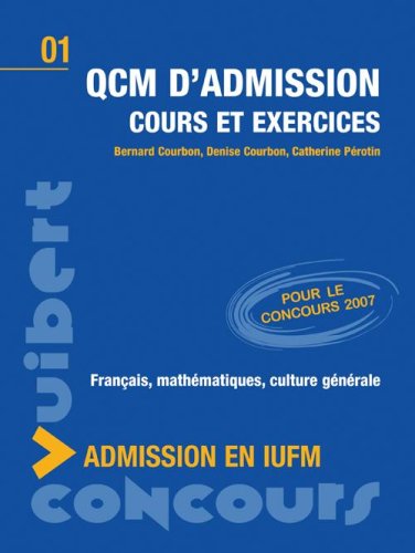 QCM d'admission en IUFM
