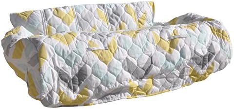 Pam Grace Creations Shopping Cart/High Chair Cover, Gold/White