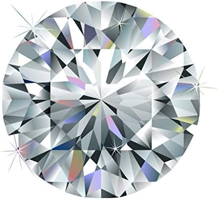 Akvode Moissanite GH Colorless Simulated Diamond Loose Stone,Round Brilliant Cut VVS Clarity