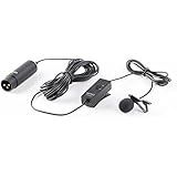 Movo LVM-XLR1 Self-Powered XLR Omnidirectional Lavalier Microphone for Mixers, Recorders, Camcorders &amp; More