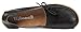 Serene Womens Black Leather Cowhide Casual Lace Up Flat Driving Shoes Boat Slip-On Loafers - Size 8